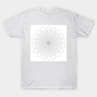 Round graphic, geometric decorative, mandalas or henna design in vector. T-Shirt